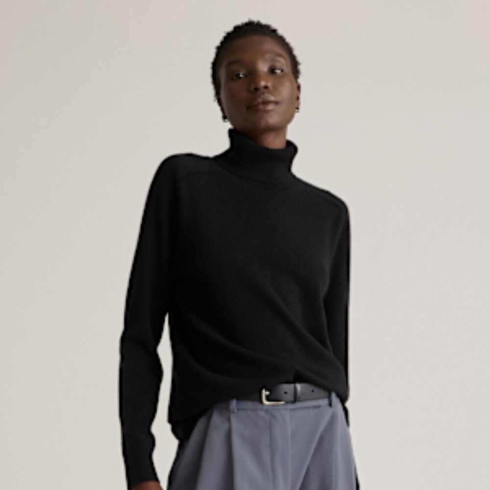 Quince Mongolian Cashmere Turtleneck Sweater